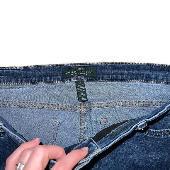 LRL LAUREN JEANS CO. Medium Wash Modern Skinny Jean Size 16 - Picture 3 of 6
